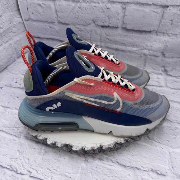 Nike Air Max 2090 Shoes Mens 10.5 Blue Red Running Sneakers CT1091-101 - Picture 6 of 15